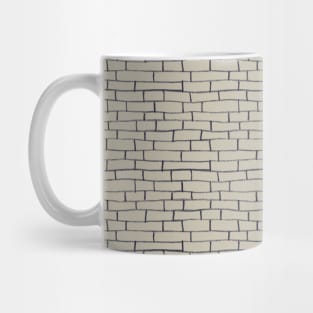 Brick road - Beige and black Mug